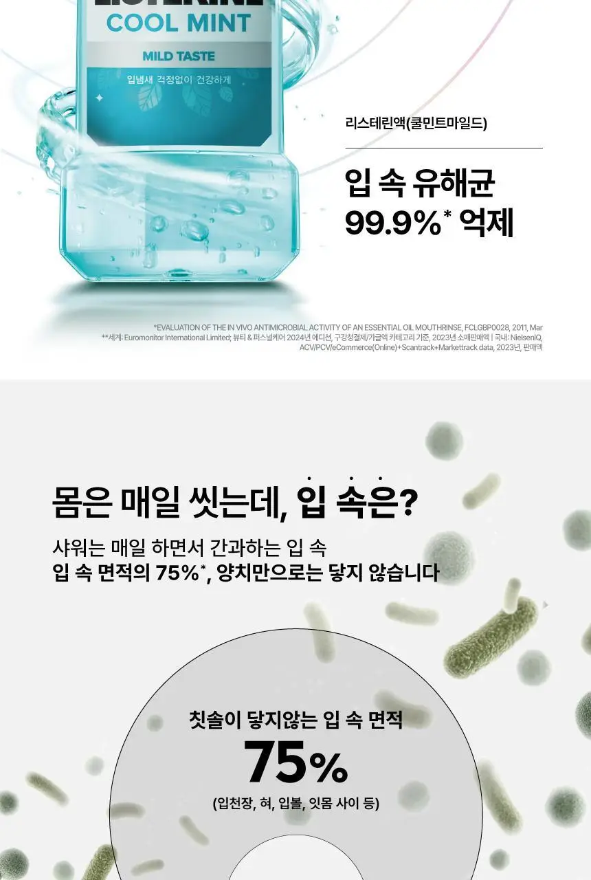[엔하이픈 PICK]리스테린가글 쿨민트 마일드 750ml 기획 (+250ml 포함) 상세페이지 4